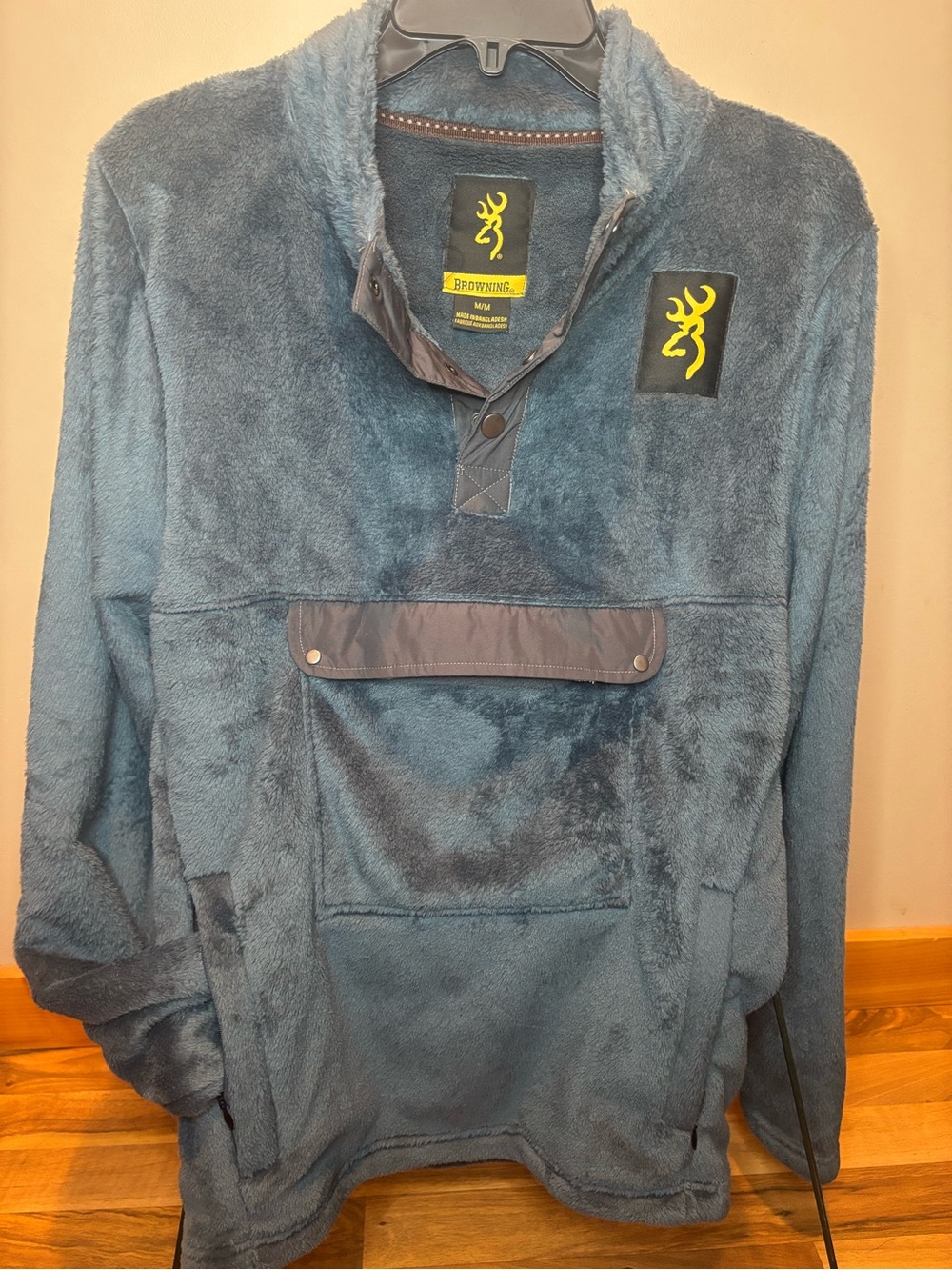 Browning Men's Dark Teal Fleece Pull-Over Shirt Jacket